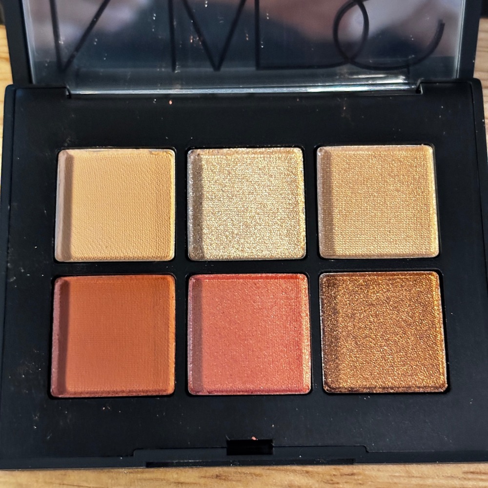 NARS Voyageur Eyeshadow Palette Women Nectar Warm Gold Peach Bronze 6-Pan New